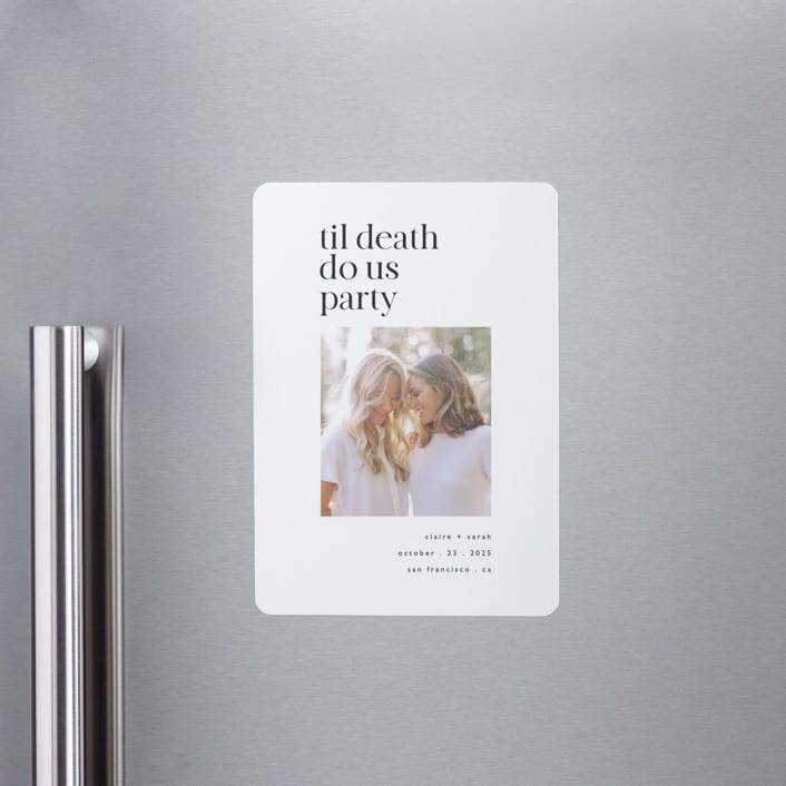 "Til death" - Save the Dates in Cloud by Hudson meet Rose - Front