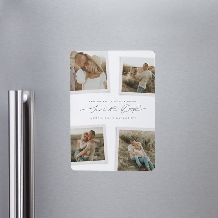 "Gallery Collection" - Save the Dates in Eggshell by Michelle Taylor - Front