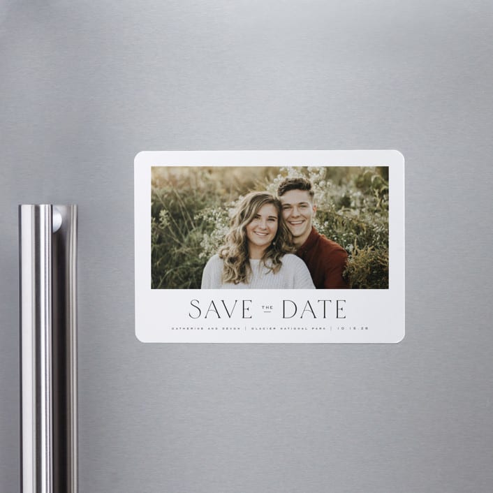 "Glacier" - Save the Dates in Ink by Wildfield Paper Co - Front