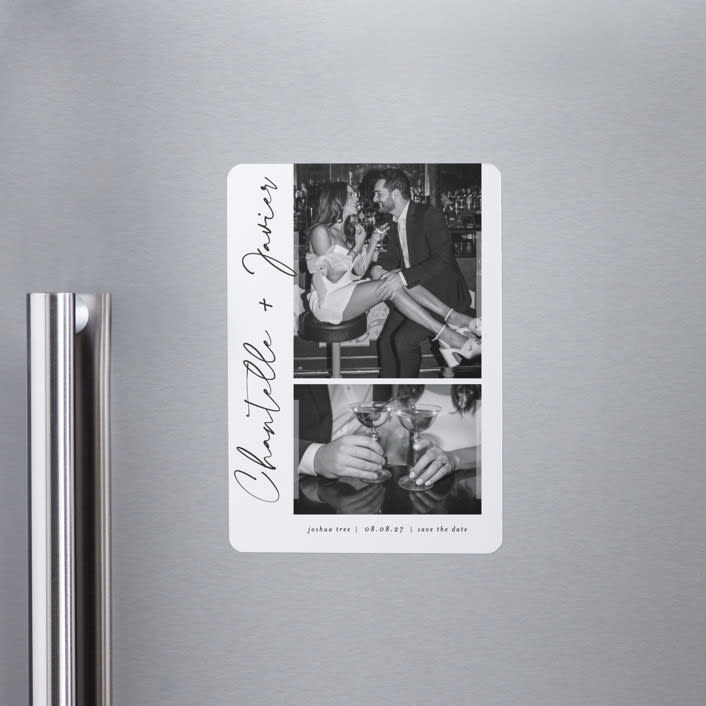 "ink pen" - Save the Dates in Onyx by Sarah Curry - Front