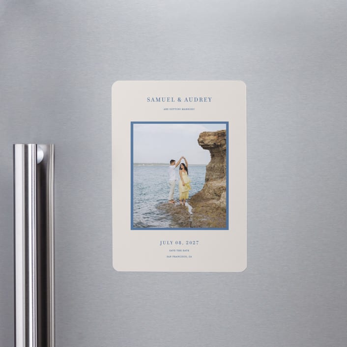 "Bermuda" - Save the Dates in Beach Blue by Ani Somi - Front