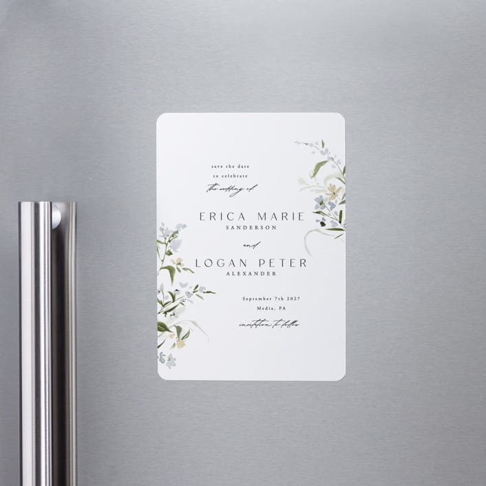 "Fleur" - Save the Dates in Lily by Everett Paper Goods - Front
