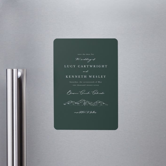 "Mountainview" - Save the Dates in Evergreen by Sarah Brown - Front