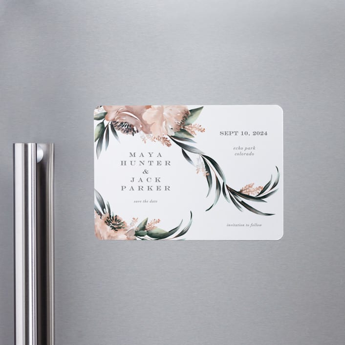 "Maya Rustica" - Save the Dates in Rose by Petra Kern - Front