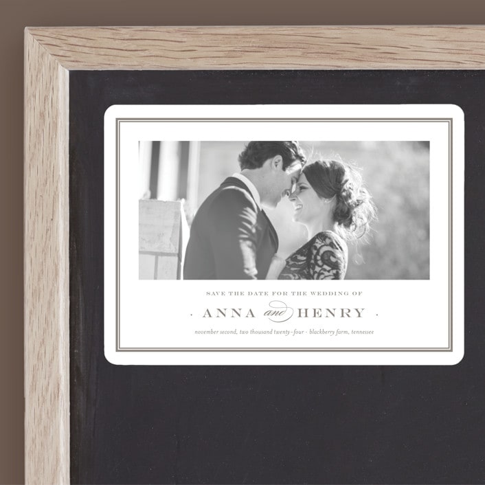 "Field" - Save the Dates in Umber by Megan Davis - Front