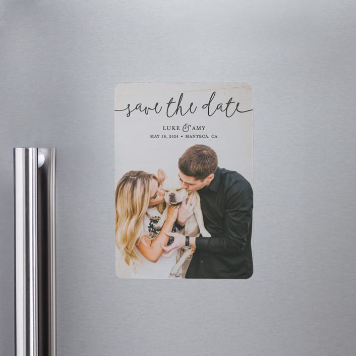 "Pretty Love" - Save the Dates in Onyx by Christine Taylor - Front