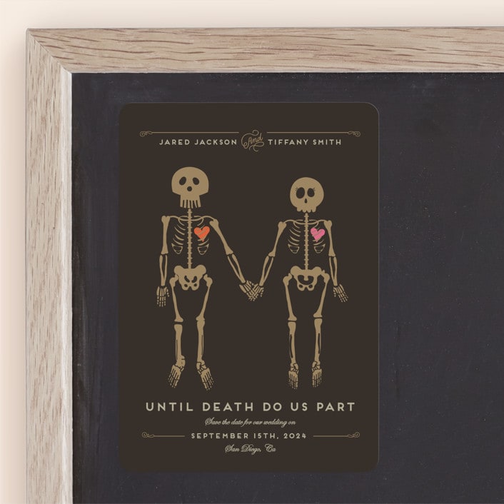 "Until Death" - Save the Dates in Golden by Katie Zimpel - Front
