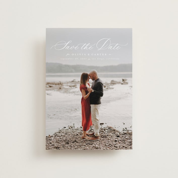 "Enchanted Love" - Save the Dates in Cloud by Ashlee Townsend - Front