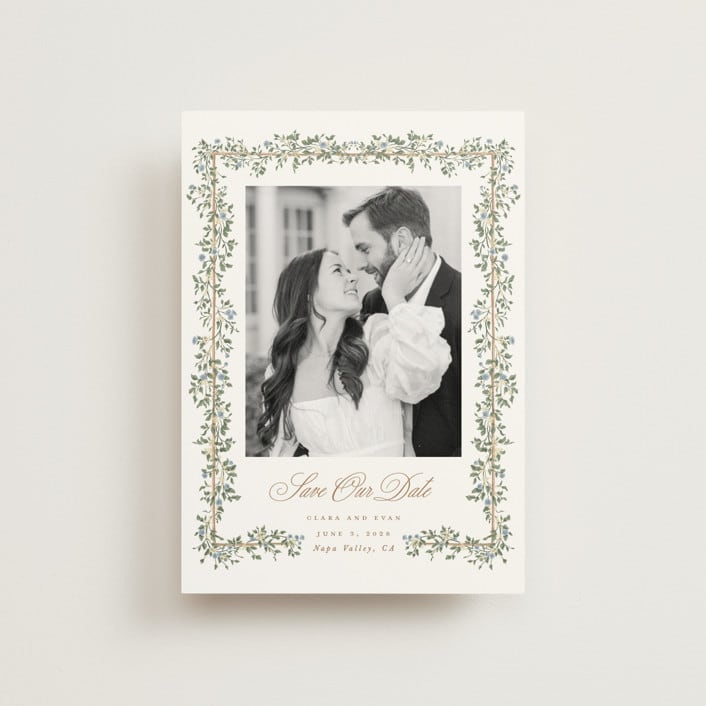 "Arbour" - Save the Dates in Lake by Leah Bisch - Front