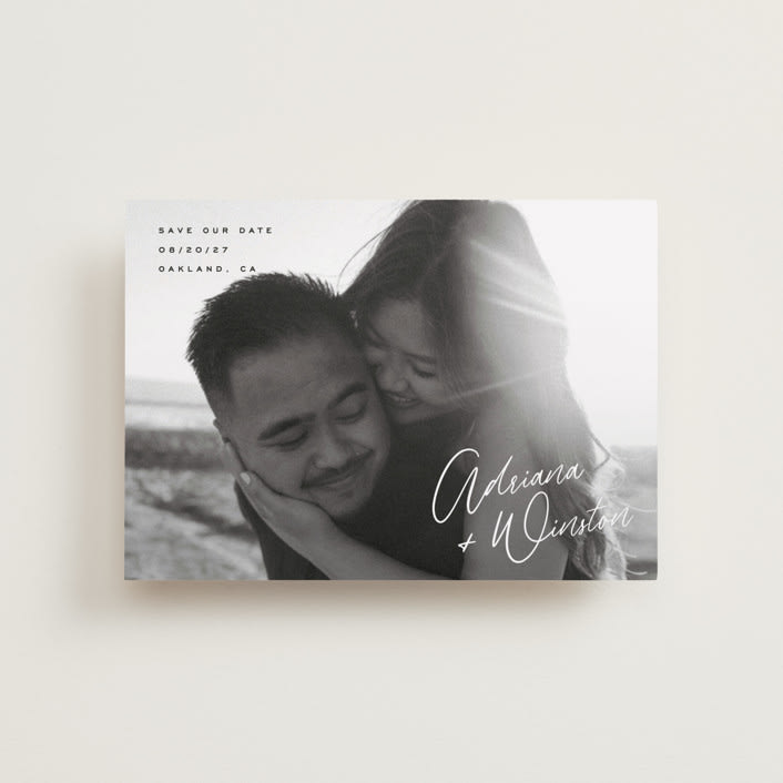 "Adriana" - Save the Dates in Cotton by Hooray Creative - Front