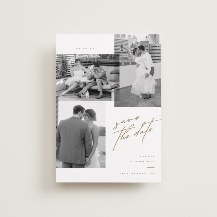 "Forte" - Save the Dates in Cognac by Kristie Kern - Front