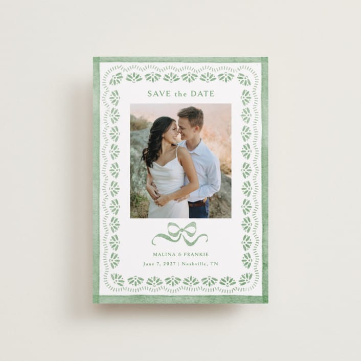 "Charming" - Save the Dates in Meadow by Melanie Kosuge - Front