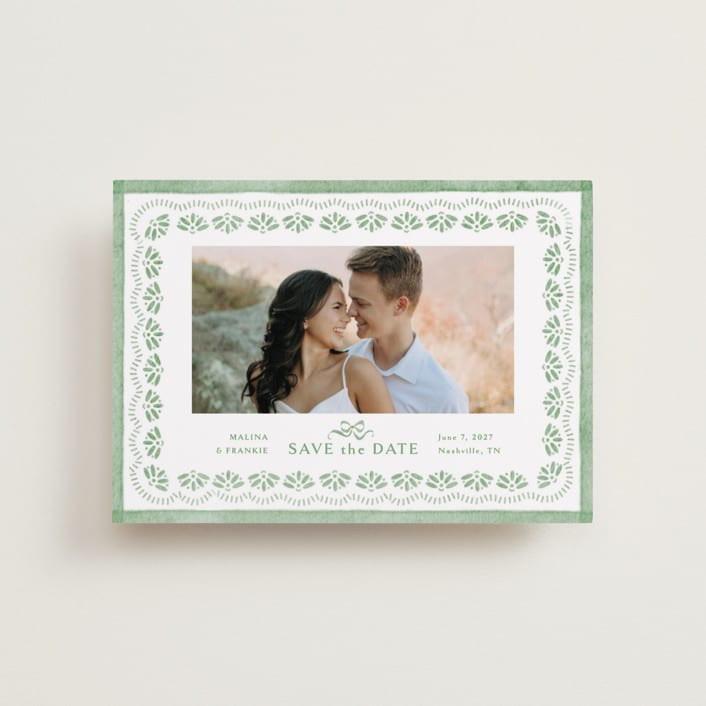 "Charming" - Save the Dates in Meadow by Melanie Kosuge - Front