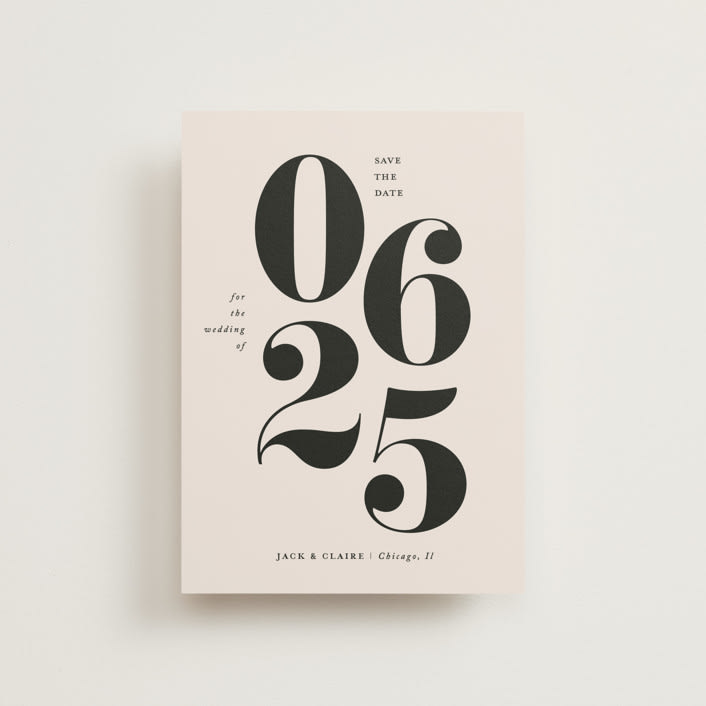 "It's a Date" - Save the Dates in Tuxedo by That Girl Press - Front
