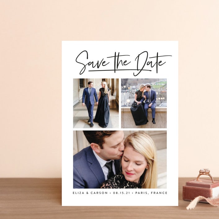 "our gallery" - Save the Dates in Ivory by Susan Asbill - Front