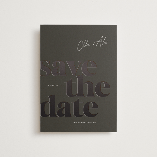 "Retro" - Save the Dates in Evening by Eric Clegg - Front