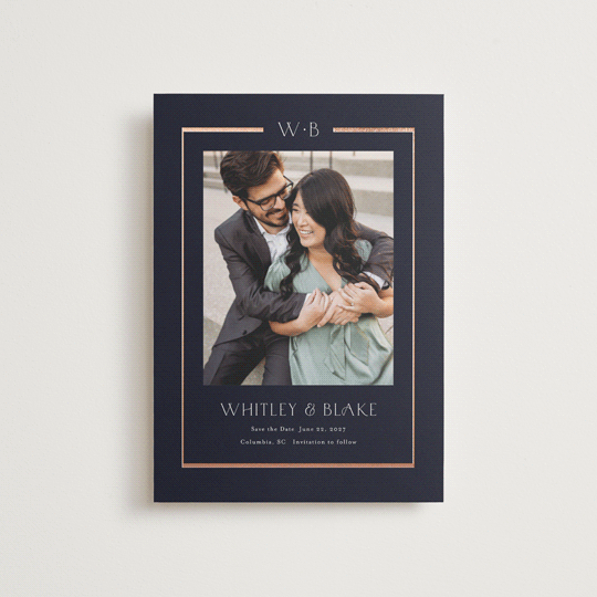 "Luster" - Save the Dates in Ocean by Stacey Meacham - Front