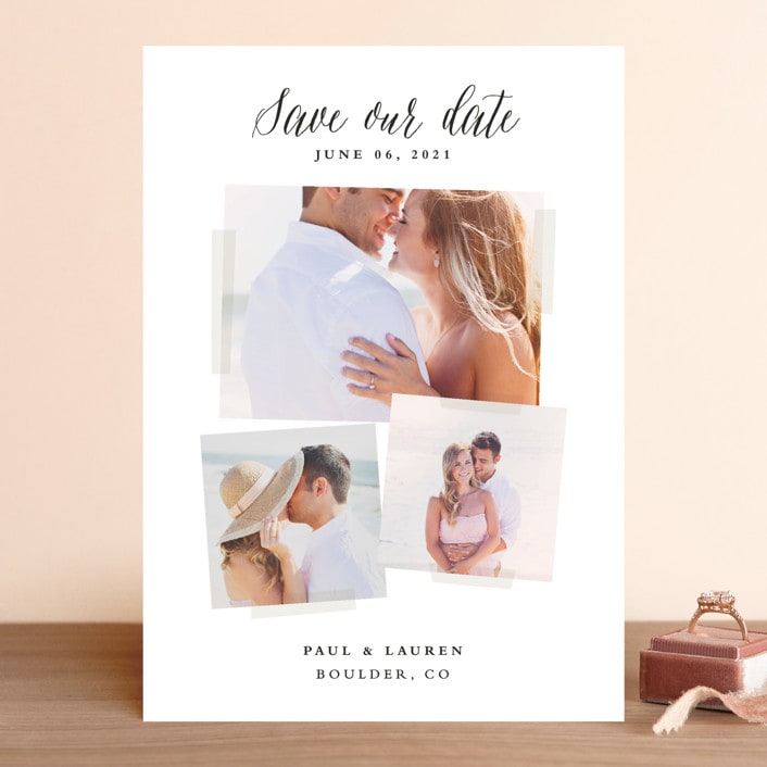 "Photo Overlay" - Save the Dates in Foggy Day by Stacey Meacham - Front