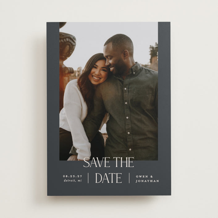"passionate" - Save the Dates in Midnight by Pixel and Hank - Front