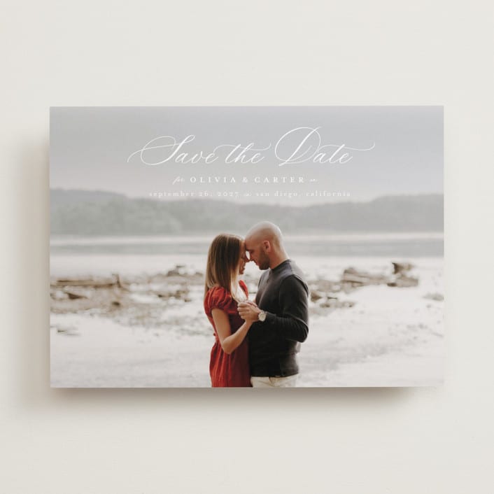 "Enchanted Love" - Save the Dates in Cloud by Ashlee Townsend - Front