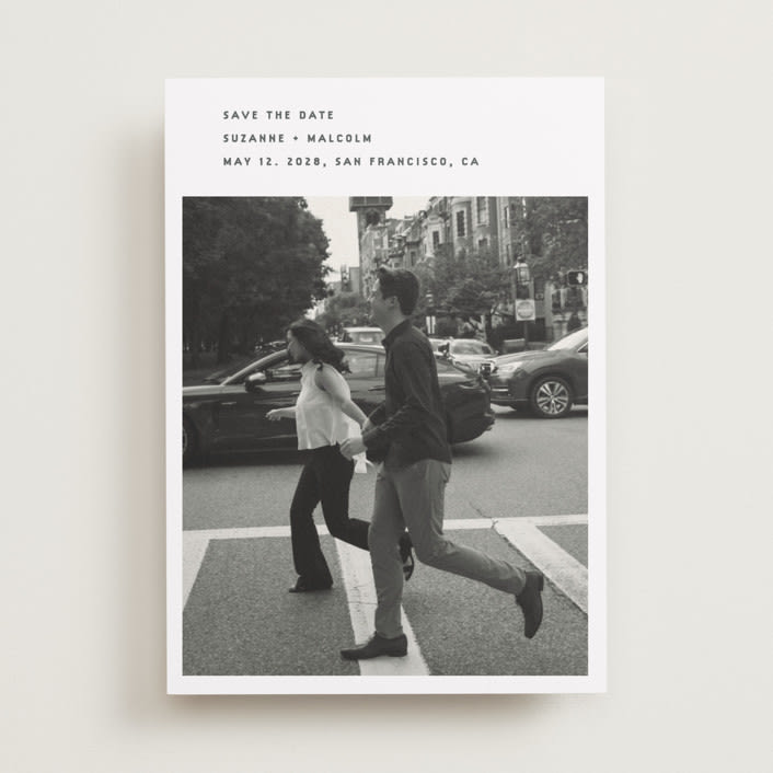 "simple" - Save the Dates in Fog by Sumak Studio - Front