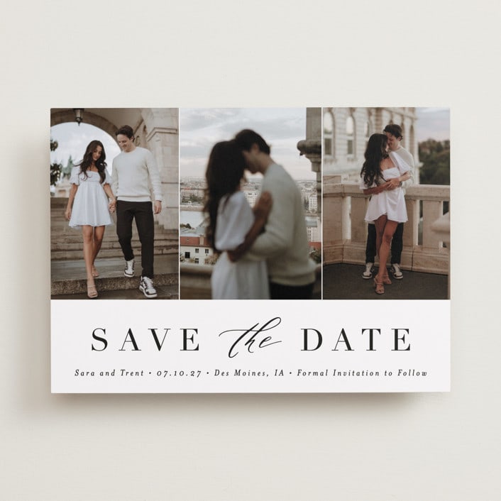 "Minimal Elegance" - Save the Dates in Eclipse by Andrea Cernin - Front