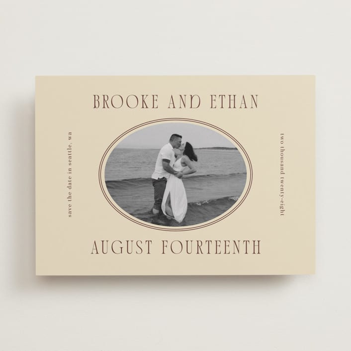 "Ethan" - Save the Dates in Buttercream by Angela Garrick - Front
