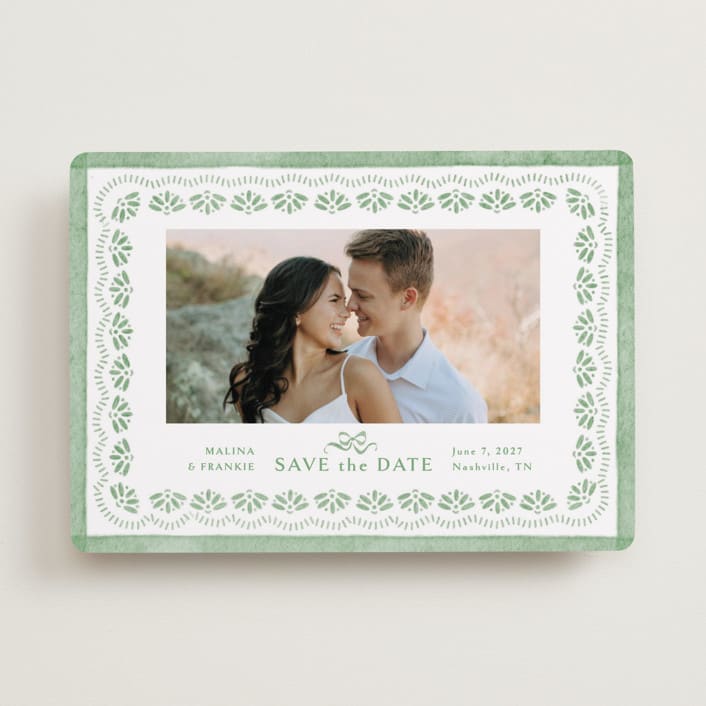 "Charming" - Save the Dates in Meadow by Melanie Kosuge - Front