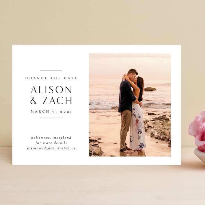 "Elegant Space" - Save the Dates in Sugar by Jessica Williams - Front