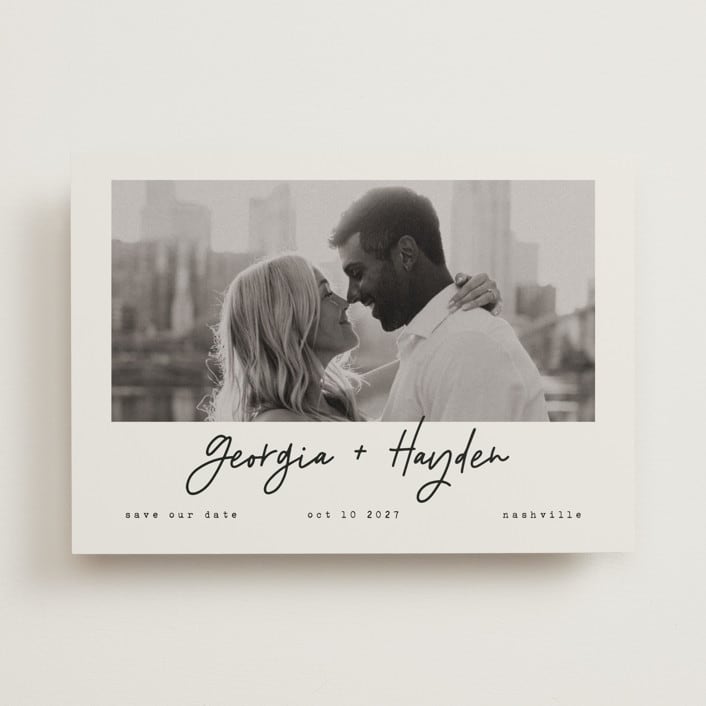 "Nashville" - Save the Dates in Ivory by Susan Brown - Front