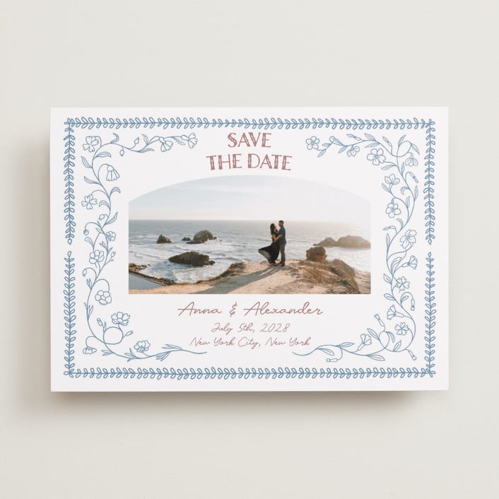 "Perfect Day" - Save the Dates in Aquamarine by Elisa Lara Campos - Front