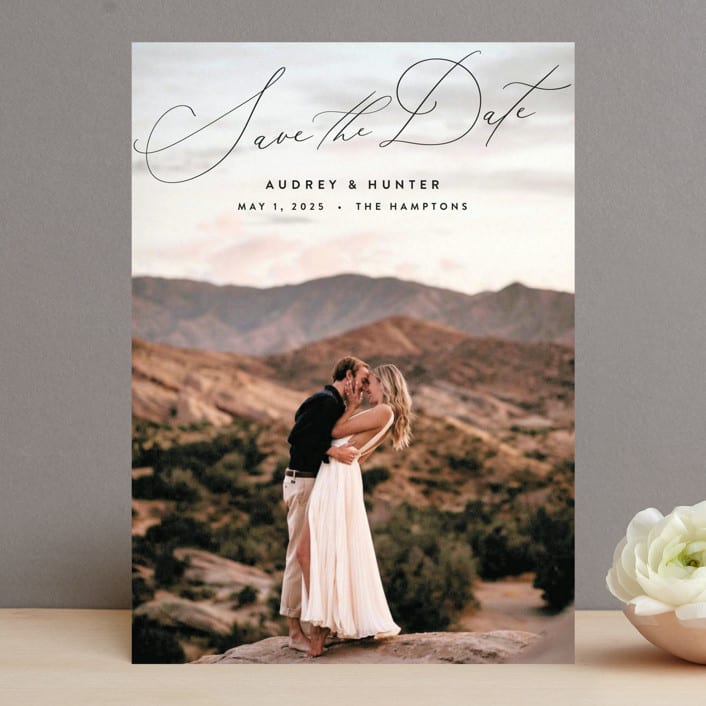 "Smitten" - Save the Dates in Ebony by Nicoletta Savod - Front