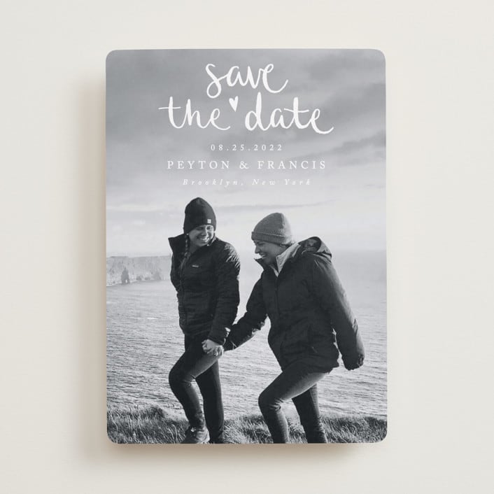 "Lovely couple" - Save the Dates in Moon by Claudia Orengo - Front