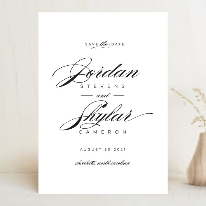 "Waltz" - Save the Dates in Tuxedo by Lori Wemple - Front