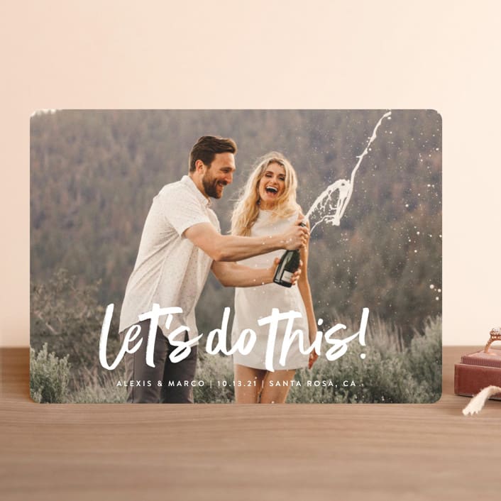 "Do This" - Save the Dates in Silk by Olivia Raufman - Front