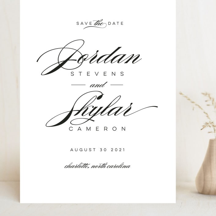 "Waltz" - Save the Dates in Tuxedo by Lori Wemple - Front