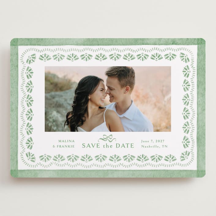 "Charming" - Save the Dates in Meadow by Melanie Kosuge - Front