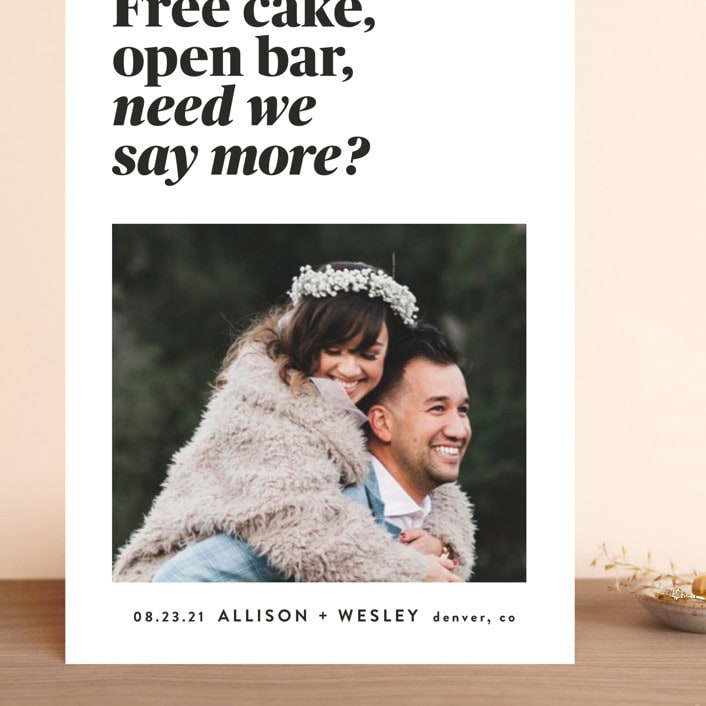 "The Perks" - Save the Dates in Midnight by Melissa Egan of Pistols - Front
