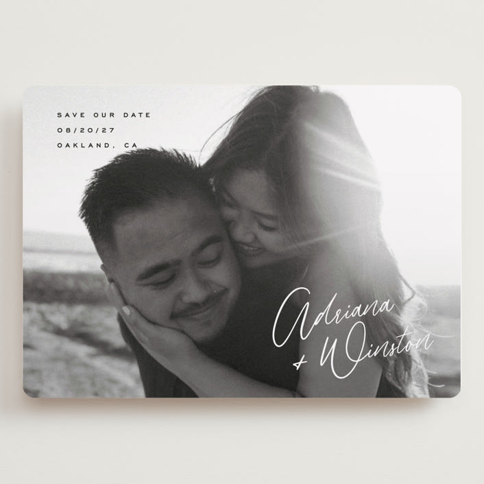"Adriana" - Save the Dates in Cotton by Hooray Creative - Front
