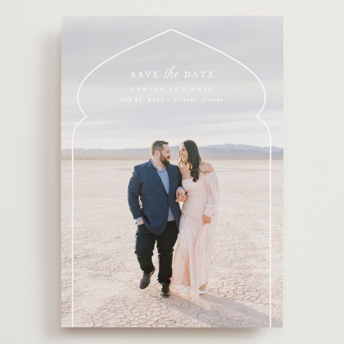 "Whole New World from Disney's Aladdin" - Save the Dates in Moonstone by Creo Study - Front