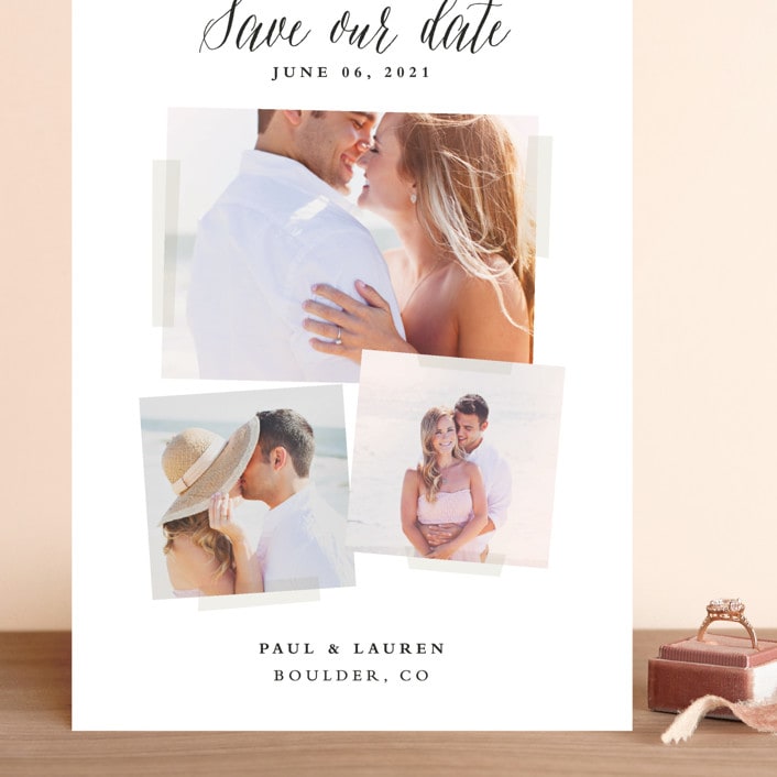 "Photo Overlay" - Save the Dates in Foggy Day by Stacey Meacham - Front