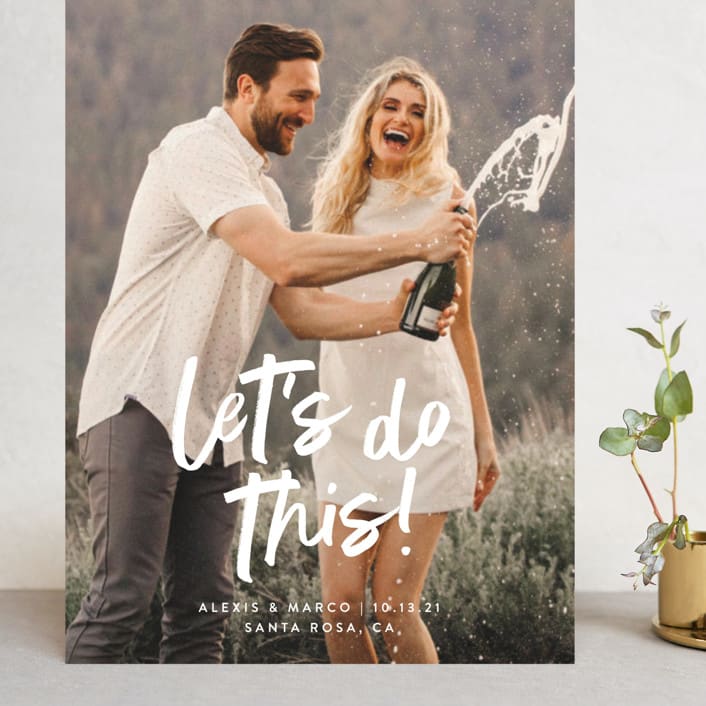 "Do This" - Save the Dates in Silk by Olivia Raufman - Front