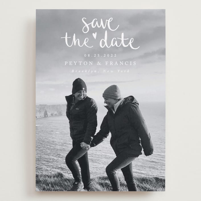 "Lovely couple" - Save the Dates in Moon by Claudia Orengo - Front