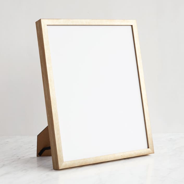 "Gold 11x14" - Standing Frame in brass gold by Minted - Front