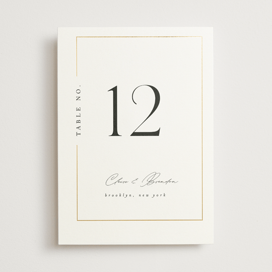 "Gilded Border" - Table Numbers in Silk by Kelly Schmidt - Front