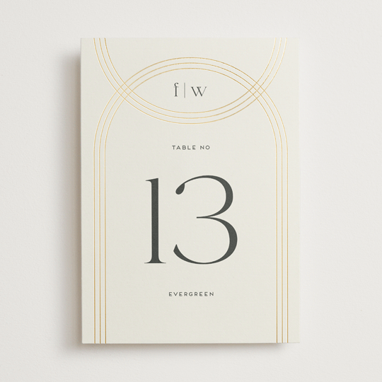 "Curves" - Table Numbers in Chiffon by Amy Payne - Front