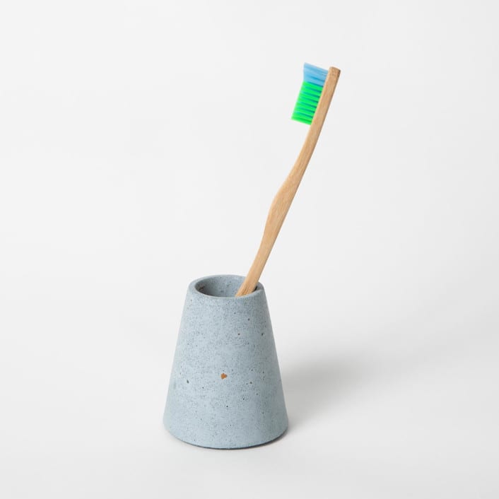 "Light Blue Terrazzo Toothbrush Holder" - Belly Bands in blue by Pretti.Cool