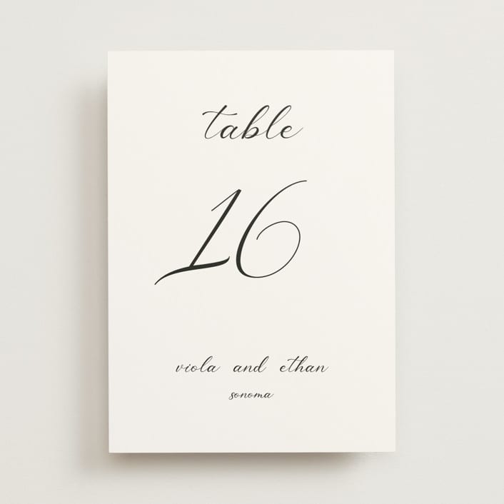 "Poem" - Table Numbers in Snow by Maja Cunningham - Front