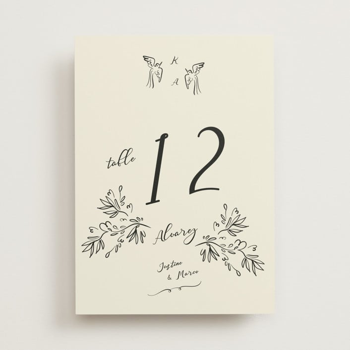 "Sundaland Gardens" - Table Numbers in Ivory by Ani Somi - Front