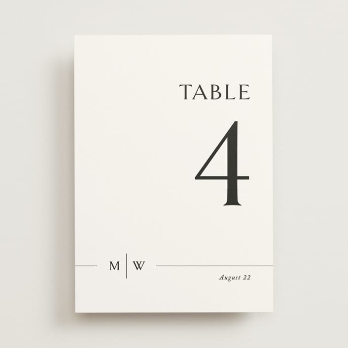 "Align" - Table Numbers in Cotton by Jennifer Postorino - Front